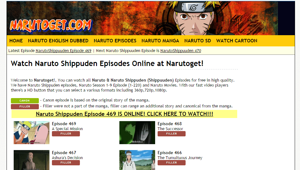 NarutoGet Alternatives