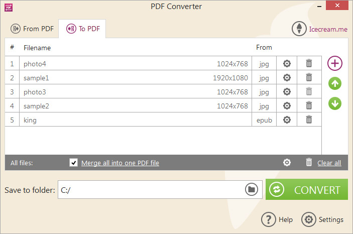 Icecream PDF Converter