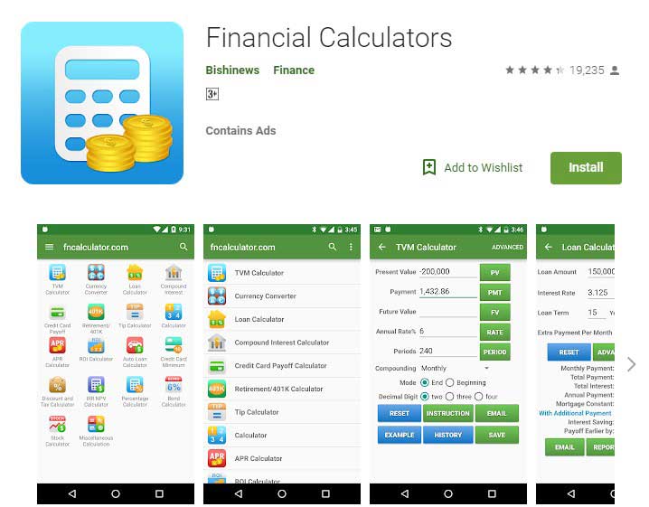 Financial Calculators