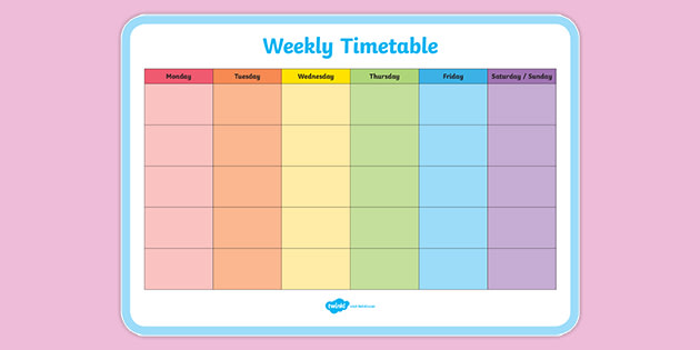 Timetable