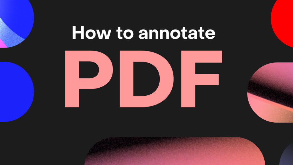 Annotate PDF