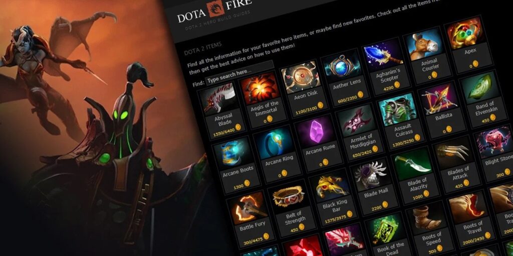 buy dota 2 items