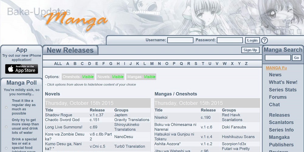 MangaUpdates Alternatives