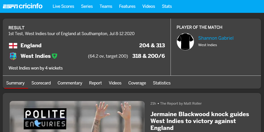 ESPNcricinfo Alternatives