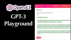 OpenAI GPT-3 Playground