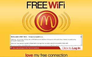 Wifi Login at McDonald's