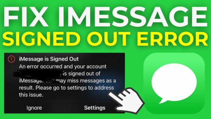How To Fix iMessage Signed Out Error On iPhone