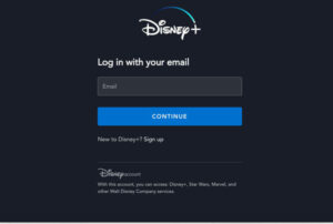 Disney Plus Login Form The Sign Up Page