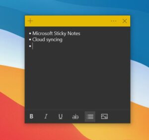 Microsoft Sticky Notes