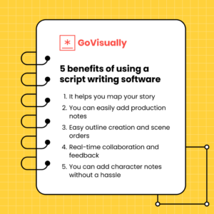benefits of using a script writing software