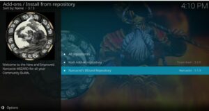 Choose Narcacist’s Wizard Repository on the next page