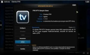 Kodi PVR Simple IPTV Client 