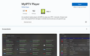 Once MYIPTV has been installed click on Open