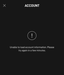 Starlink Unable To Load Account Information
